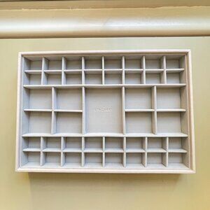 Stackers Jewelry 41 Section Tray Blush Rose Gold Gray Supersize Organizer Mint!